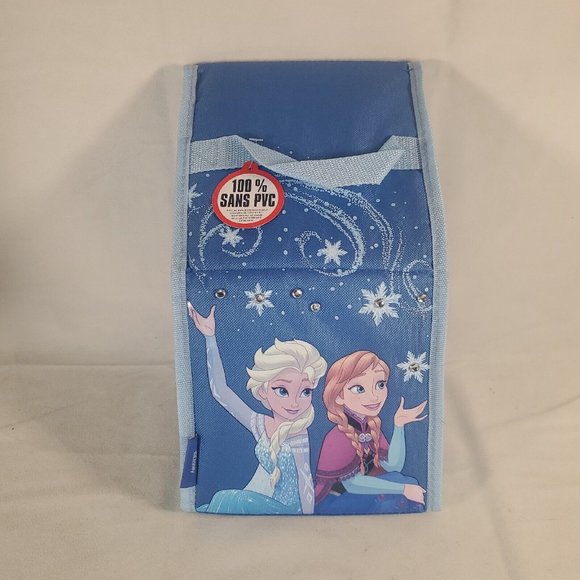 Thermos Frozen Lunch Bag Ice Cube Box Elsa Ana Olaf NEW NWT PVC FREE Blue Girl's - Picture 12 of 15